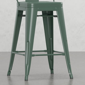 English Elm Keeley 24-Inch Industrial Counter Stools Set Of 4 - Ergonomic, Durable, And Stylish For Home Bars B2732P253612