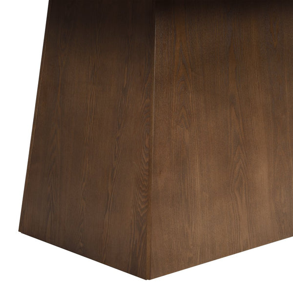 English Elm Christopher Knight Home® - 82 Lowell Pedestal Dining Table Solid Wood Rectangular 82-inch Seating for 6-8 Elegant Gatherings Walnut N771P361468T