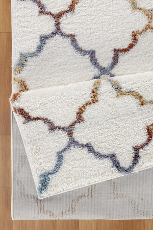 English Elm Loft Plush Ivory Shag Area Rug - 5'3" X 7' Soft, Durable, Kid & Pet-Friendly For Modern Spaces B186P181101