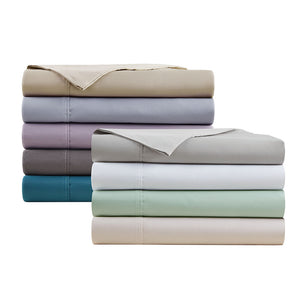 JLA Home Beautyrest - Cooling Cotton-Blend 4PC Sateen Sheet Set – 600TC Moisture-Wicking, OEKO-TEX, Deep-Pocket Luxury BR20-1005
