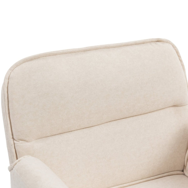 English Elm Stylish Barrel Swivel Accent Chair Upholstered Seat with Storage for Vanity or Dining W3248P424649