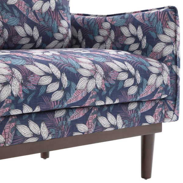 English Elm Modern Chenille Loveseat with Pocket Spring Cushions and Rubberwood Legs for Living Room Blue N763P347228C