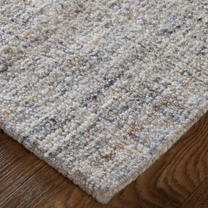 Feizy Rugs Hoyt Handwoven Polyester Rug With Modern Distressed Design, Perfect For Any Interior Style Gray,Taupe Polyester T35t8020brnmltp00