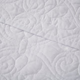 Madison Park Quebec Traditional Oversized Quilted Throw MP50-2986 White