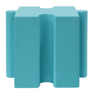 English Elm Christopher Knight Home® - Puzzle Art Side Table - Modular Light Blue Mgo Design For Indoor & Outdoor Use, Custom Configurations N770P347932L