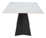 Inky Dining Table White 110355 Zuo Modern