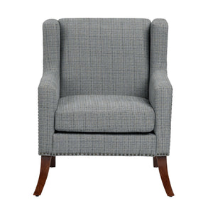Crestview Collection Modern Indigo Accent Chair - Stylish Comfort For Your Living Room With Sturdy Legs And Plush Cushion Gray Polyester Evfzr4351nnvy