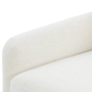 English Elm Torrance Swivel Accent Chair with Antique Brass Nailhead Trim for Modern Living Cream B050P451390