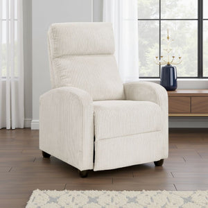 English Elm Pary Push Back Recliner in Ribbed Corduroy for Compact Living Spaces B056P417038