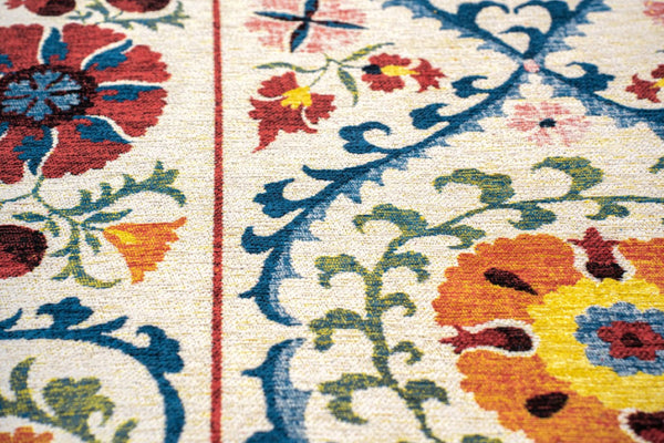 I Need to Find a Common First Word Across Variant Titles. They Start With: 5x7, 6x8, 7x9, 8 Ft, 9x13 — These Are All Size Values I Must Avoid. Let Me Look at the Key for Guidance: "beige-red-and-orange-tribal-washable-area-rug-with-uv-protection"