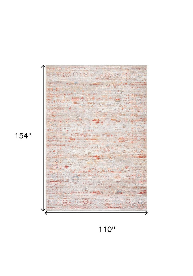 Tribal Pattern Washable Area Rug in Recycled Pet Fiber Uv Resistant Low Pile Home Accent