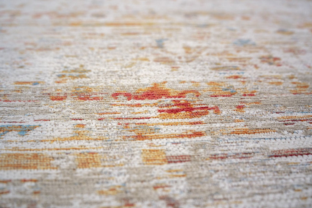 Tribal Pattern Washable Area Rug in Recycled Pet Fiber Uv Resistant Low Pile Home Accent