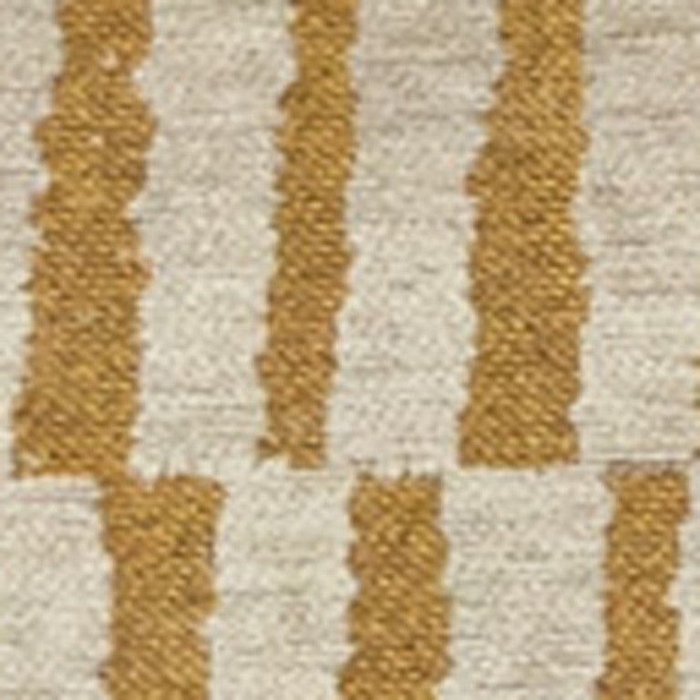 HomeRoots 8 Foot Round Berber Area Rug Geometric Gold Beige Washable Uv Resistant Pet Fiber 610094