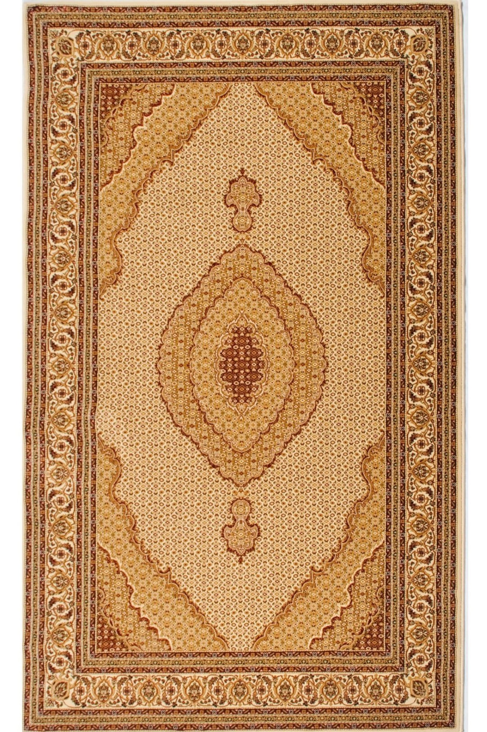 HomeRoots 18' Beige and Cream Moroccan Runner Rug - Durable, Stain-Resistant, Perfect for High-Traffic Areas! 610224