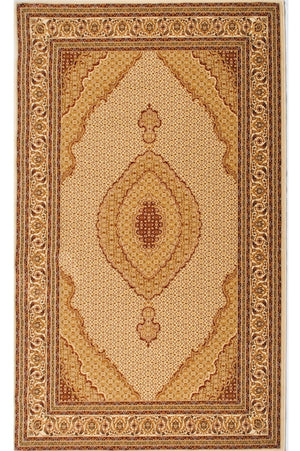 HomeRoots 18' Beige and Cream Moroccan Runner Rug - Durable, Stain-Resistant, Perfect for High-Traffic Areas! 610224