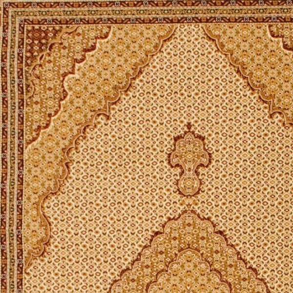HomeRoots 16' Beige and Cream Moroccan Runner Rug – Durable, Stain-Resistant, Perfect for High-Traffic Areas! 610225
