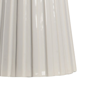 Wildwood Gold Faithful Lamp With Hourglass Silhouette, Hand‑Painted Greek Key, Off‑White Silk Shade, 33" 61028