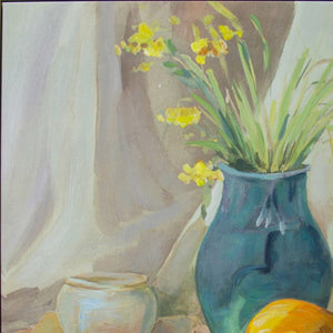 HomeRoots Still Life Vase Hand-Embellished Wall Art in Floater Frame | Elegant 36x24 Canvas Decor for Any Room 610401