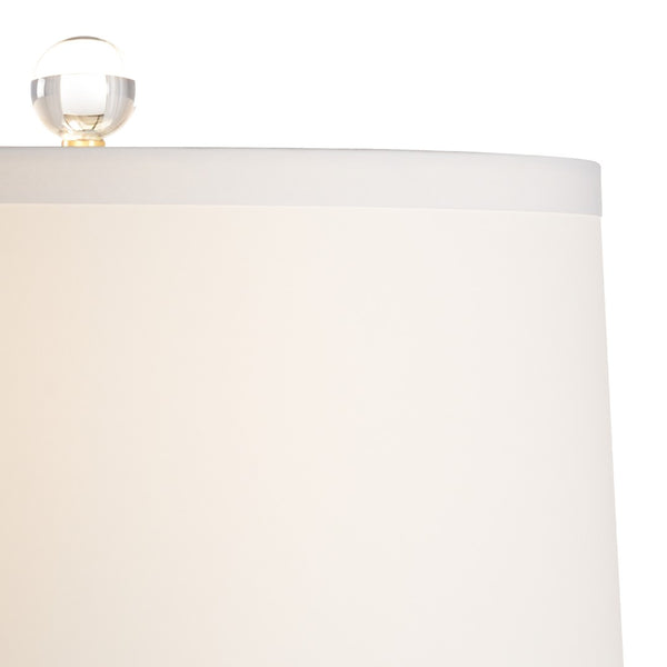 Wildwood Snow Leopard Lamp Double-Gourd Ceramic With Teal Black White Animal Print On Clear Base, 29" Tall Decorative Lighting 61043