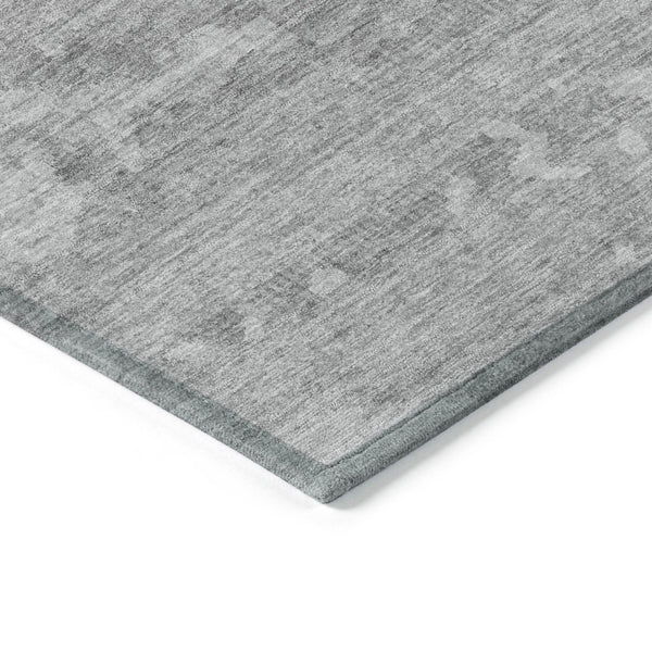 HomeRoots 9' X 12' Silver and Gray Abstract Area Rug – Stylish, Washable, Durable for Indoor & Outdoor Spaces! 610448