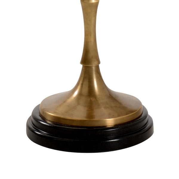 Wildwood Brantley Antique Brass Floor Lamp With Bamboo Texture — Slim 66" Ambient Accent Light For Rooms 61049