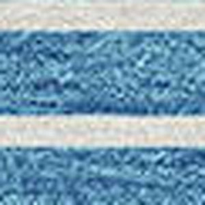 HomeRoots 5' Sky Blue and Denim Striped Area Rug - Durable, Machine Washable for Indoor and Outdoor Spaces 9' X 12' 610508