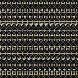 HomeRoots 5' Durable Black and Taupe Striped Washable Area Rug – Perfect for Indoor and Outdoor Spaces! 5' X 8' 610517