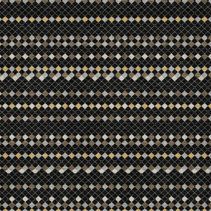 HomeRoots 5' Durable Black and Taupe Striped Washable Area Rug – Perfect for Indoor and Outdoor Spaces! 8' X 10' 610519