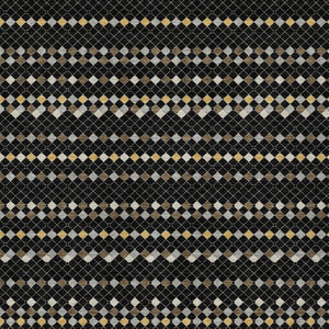 HomeRoots 5' Durable Black and Taupe Striped Washable Area Rug – Perfect for Indoor and Outdoor Spaces! 9' X 12' 610520