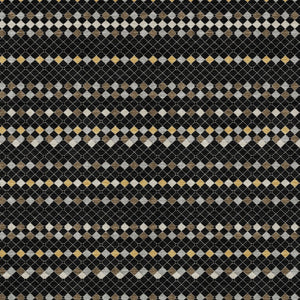 HomeRoots 5' Durable Black and Taupe Striped Washable Area Rug – Perfect for Indoor and Outdoor Spaces! 10' X 14' 610521