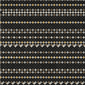 HomeRoots 5' Durable Black and Taupe Striped Washable Area Rug – Perfect for Indoor and Outdoor Spaces! 10' X 14' 610521