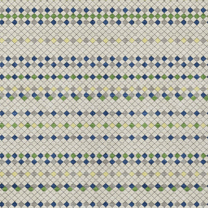 HomeRoots 5' Stylish Linen and Lime Green Striped Area Rug - Durable, Washable, Indoor/Outdoor Versatile Accent 8' X 10' 610537