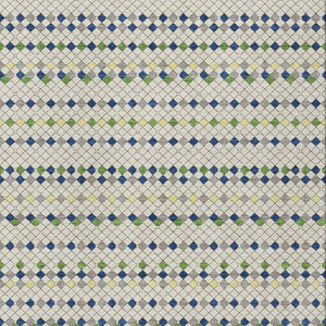HomeRoots 5' Stylish Linen and Lime Green Striped Area Rug - Durable, Washable, Indoor/Outdoor Versatile Accent 10' X 14' 610539