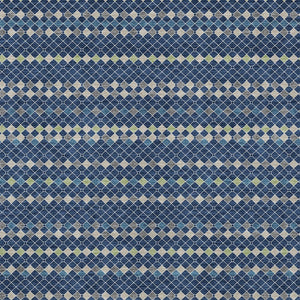 HomeRoots 5' Navy Blue and Mint Green Striped Indoor Outdoor Area Rug – Durable, Washable, Stylish Décor Solution 8' X 10' 610549