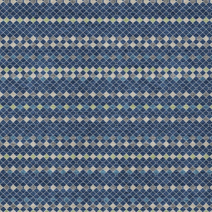 HomeRoots 5' Navy Blue and Mint Green Striped Indoor Outdoor Area Rug – Durable, Washable, Stylish Décor Solution 10' X 14' 610551