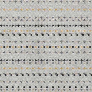 HomeRoots 5' Stylish Silver and Gray Striped Area Rug for Indoor Outdoor Spaces - Durable, Washable & Versatile 5' X 8' 610565