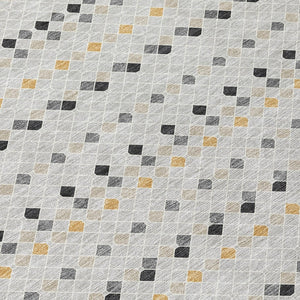 HomeRoots 5' Stylish Silver and Gray Striped Area Rug for Indoor Outdoor Spaces - Durable, Washable & Versatile 9' X 12' 610568