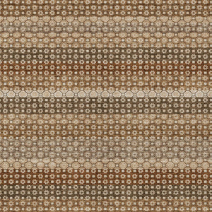 HomeRoots 5' Vibrant Orange and Copper Striped Washable Rug – Perfect for Indoor or Outdoor Living Spaces 5' X 8' 610607