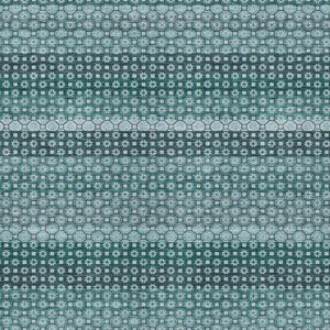 HomeRoots 5' Coastal-Inspired Teal Blue and Aqua Striped Washable Area Rug for Indoor and Outdoor Spaces 5' X 8' 610613