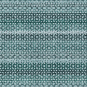 HomeRoots 5' Coastal-Inspired Teal Blue and Aqua Striped Washable Area Rug for Indoor and Outdoor Spaces 10' X 14' 610617