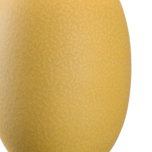 Wildwood Lisbon Mid-Century Ochre Lamp With Hand-Finished Ceramic Base And Linen Shade For Warm Ambient Light 61062