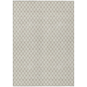 HomeRoots 5' Elegant Beige and Ivory Floral Area Rug – Durable, Washable Design for Indoor & Outdoor Spaces 5' X 8' 610631
