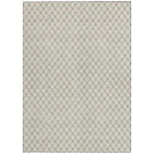HomeRoots 5' Elegant Beige and Ivory Floral Area Rug – Durable, Washable Design for Indoor & Outdoor Spaces 10' X 14' 610635
