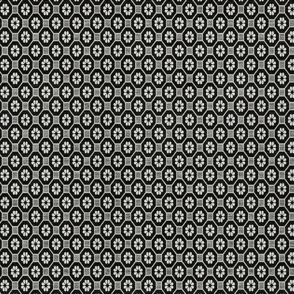 HomeRoots 5' Elegant Black and Gray Floral Washable Area Rug for Indoor and Outdoor Spaces, Durable Design 8' X 10' 610639