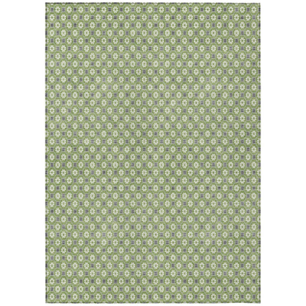 HomeRoots 5' Floral Washable Indoor Outdoor Area Rug - Durable, Stylish, and Easy-Care for Any Space 9' X 12' 610652