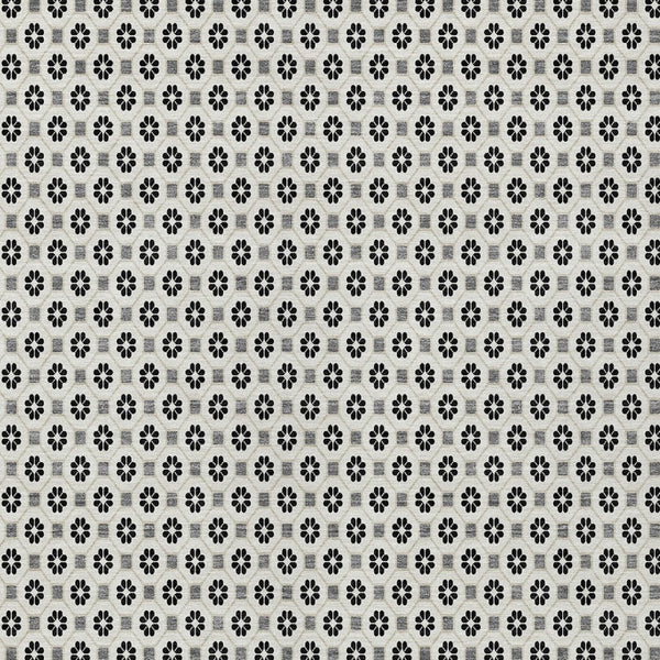 HomeRoots 5' Elegant Ivory and Black Floral Washable Area Rug for Indoor and Outdoor Spaces, Durable Design 9' X 12' 610658