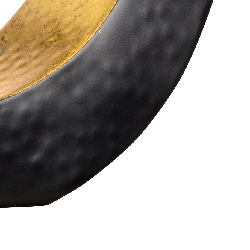 Wildwood Ophelia Matte Black Table Lamp With Antique Gold Leaf Interior — Slim 25.5" Accent Lighting For Modern Spaces 61070