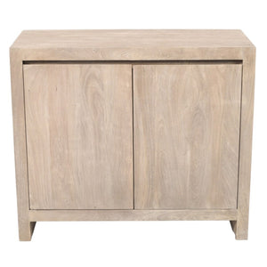 HomeRoots 42" Ivory Distressed Reclaimed Wood Sideboard - Stylish Storage for Your Rustic or Modern Home 610703