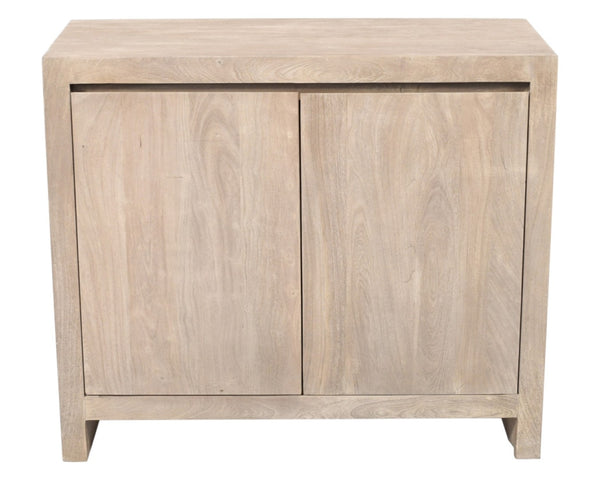 HomeRoots 42" Ivory Distressed Reclaimed Wood Sideboard - Stylish Storage for Your Rustic or Modern Home 610703