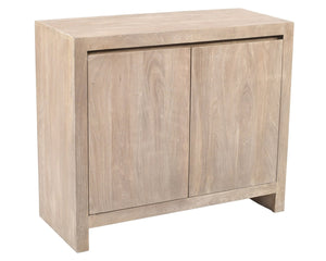 HomeRoots 42" Ivory Distressed Reclaimed Wood Sideboard - Stylish Storage for Your Rustic or Modern Home 610703